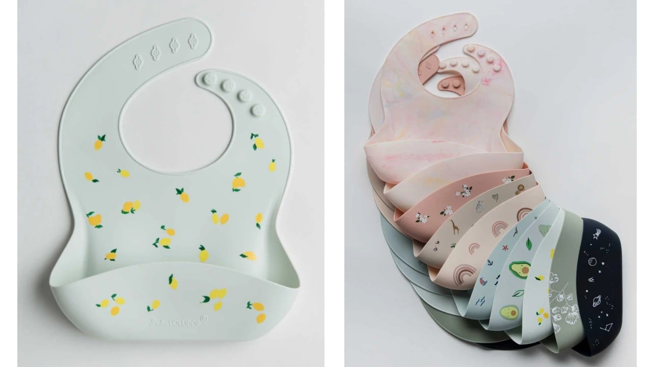 printed silicone bibs for baby