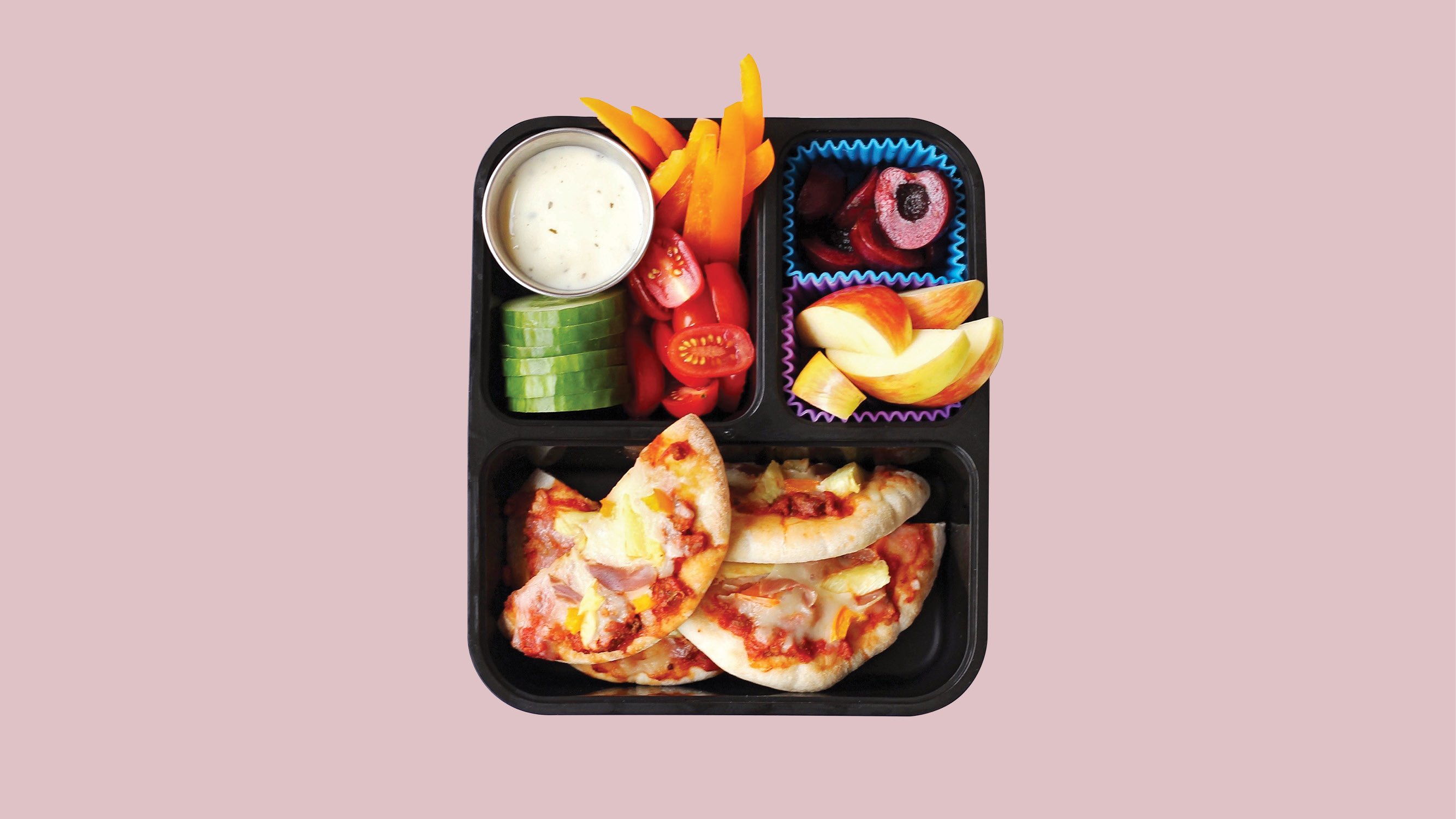 mini pizza easy bento box lunch ideas