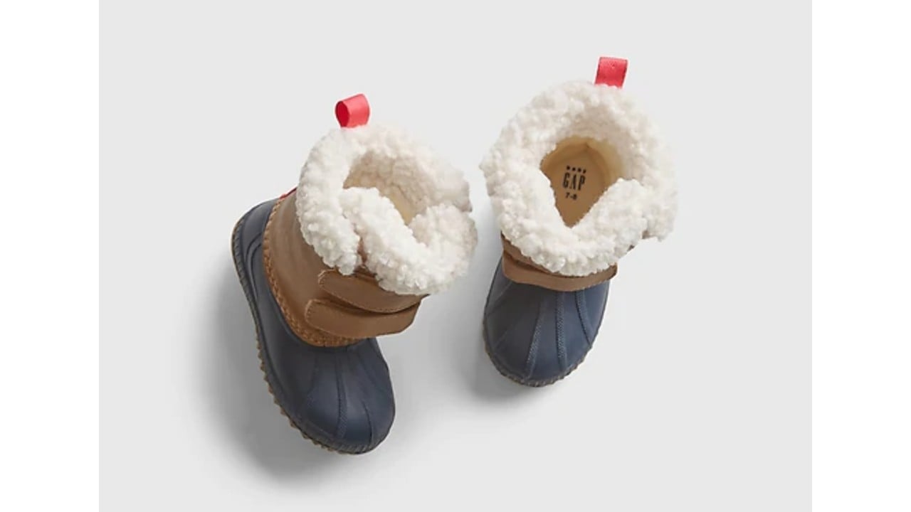 Toddler Baby Boy Girl Cute Button Decor Rubber Sole Super Warm Fur Liner Snow Boots Soft Crib Shoes Booties Winter Shanx Snow Boots for Baby