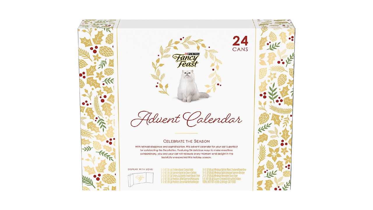 advent calendar of cat foods