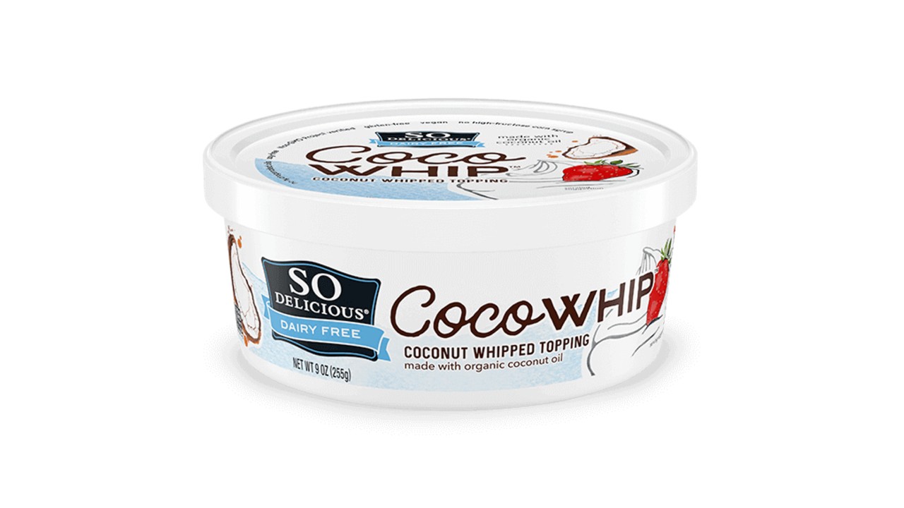 tub of coconut based whip