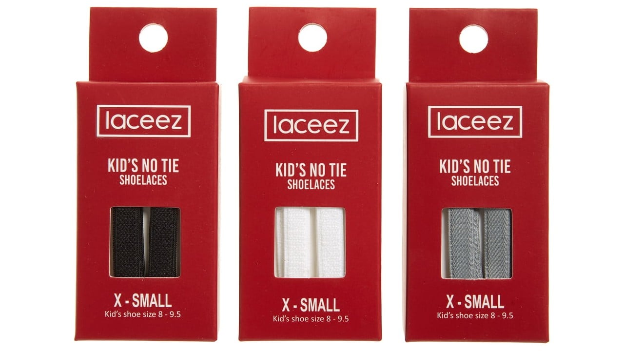 packages of elasticized laces for kids