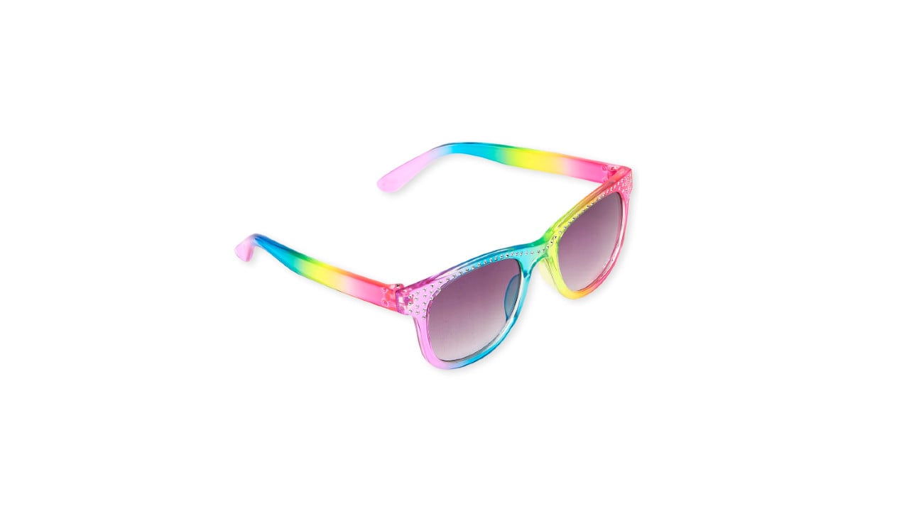 Jeweled rainbow sunglasses for children from The Children's Place