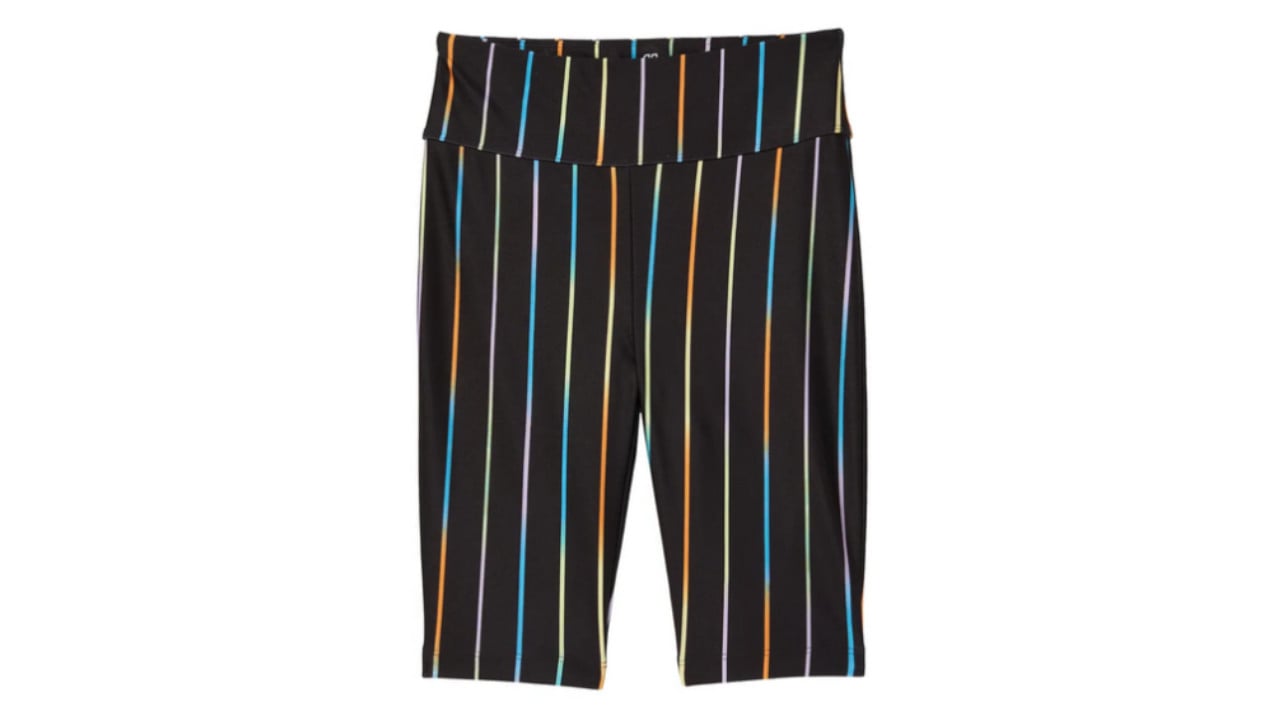 Gender Inclusive rainbow striped bike shorts from Nordstrom