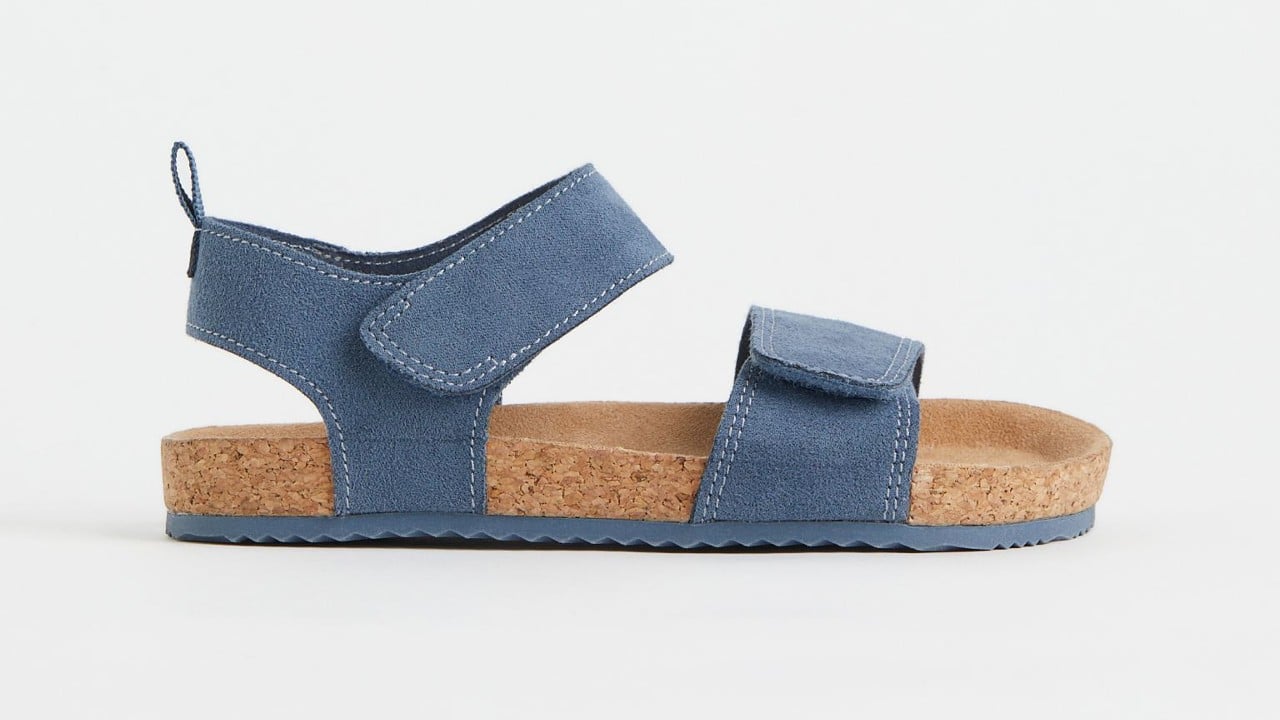 Blue open-toe sandal