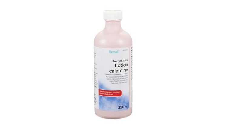 photo of a pink bottle of calamine lotion
