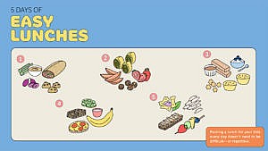 5 days of easy lunches (illustrated!)
