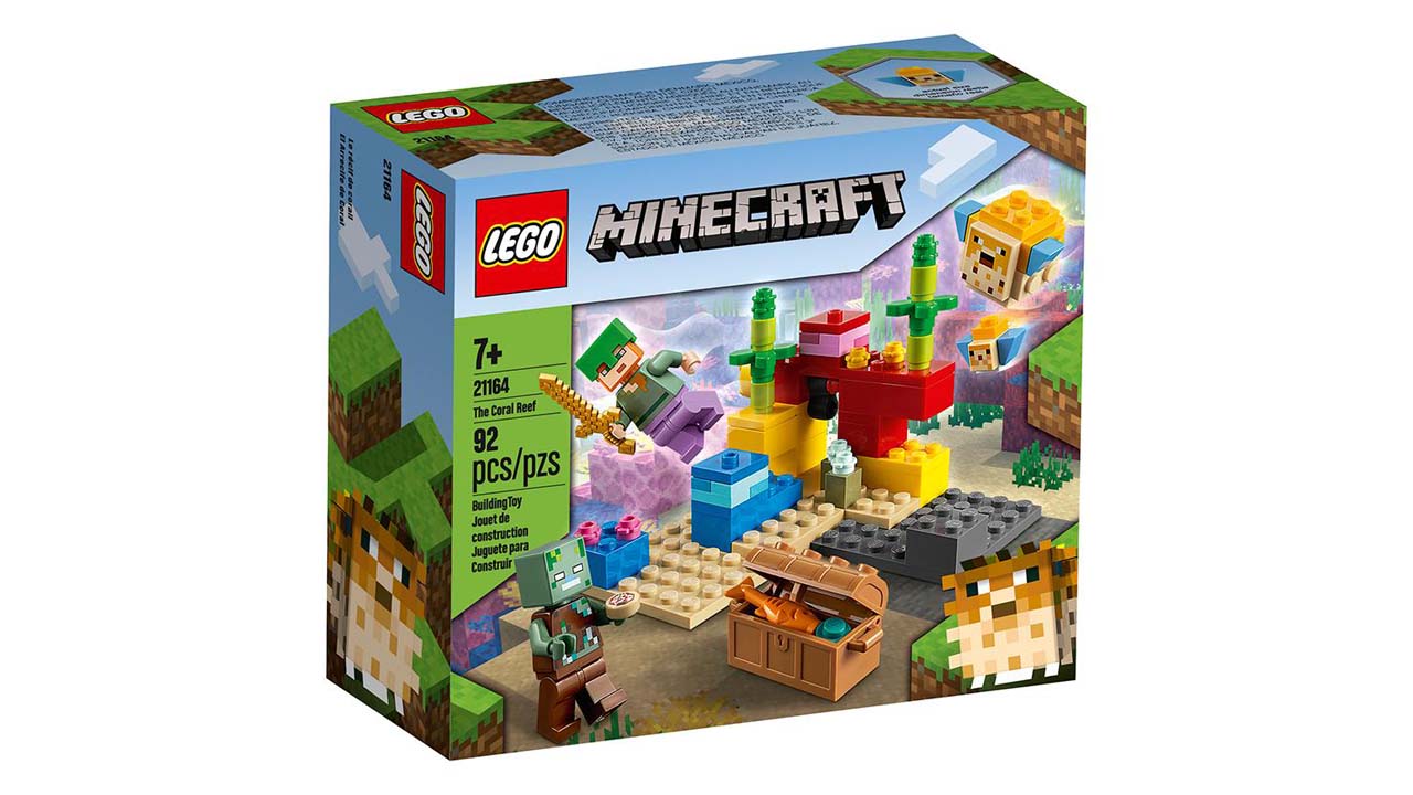 An image of a Minecraft themes Lego box.