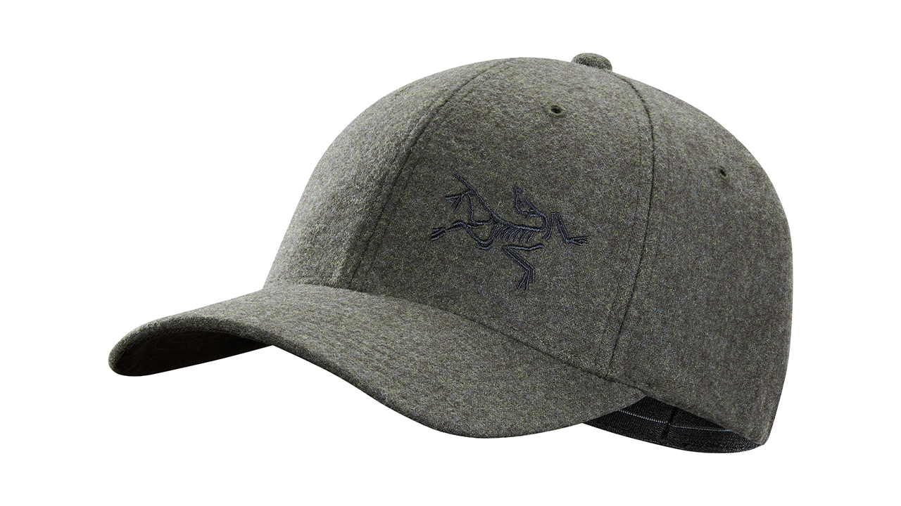 Grey woollen baseball cap