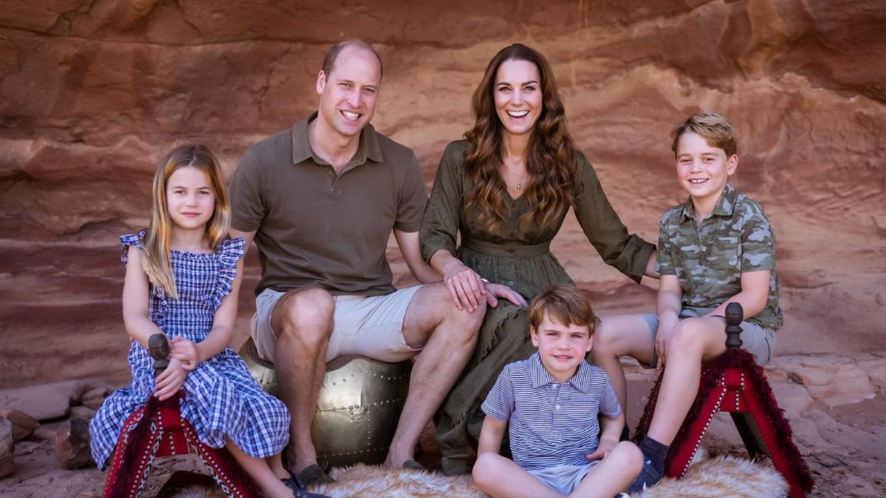 The Cambridge family went for a totally unexpected Christmas card this year