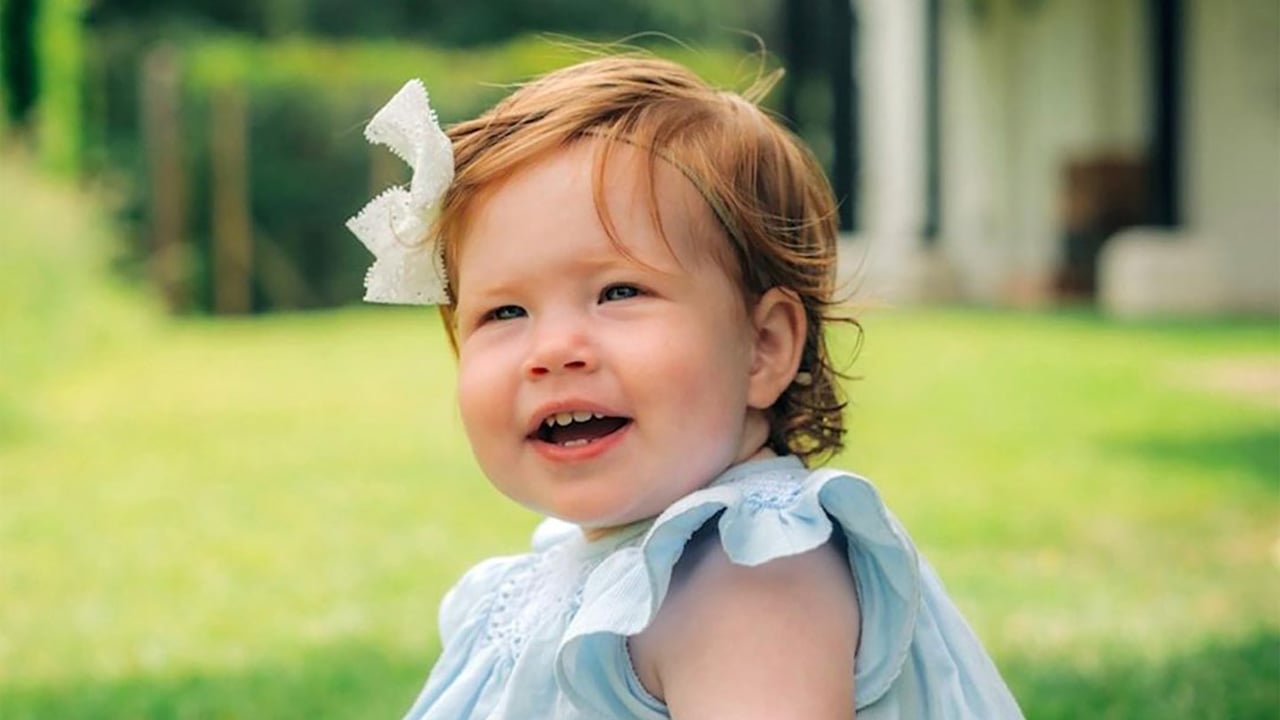 Baby Lilibet has her dad’s red hair in an adorable new first-birthday photo