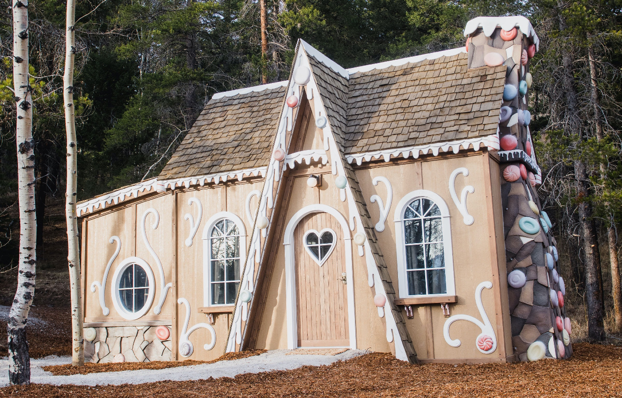 The gingerbread house storybook cottage by Charmed Resorts in Alberta
