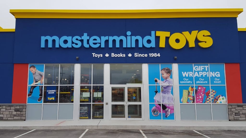 The storefront of Mastermind Toys, a Toronto toy store with multiple locations
