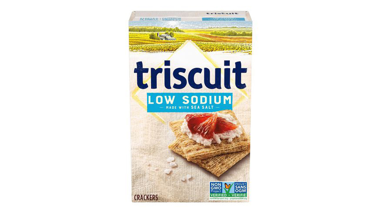 a box of low-sodium Triscuits
