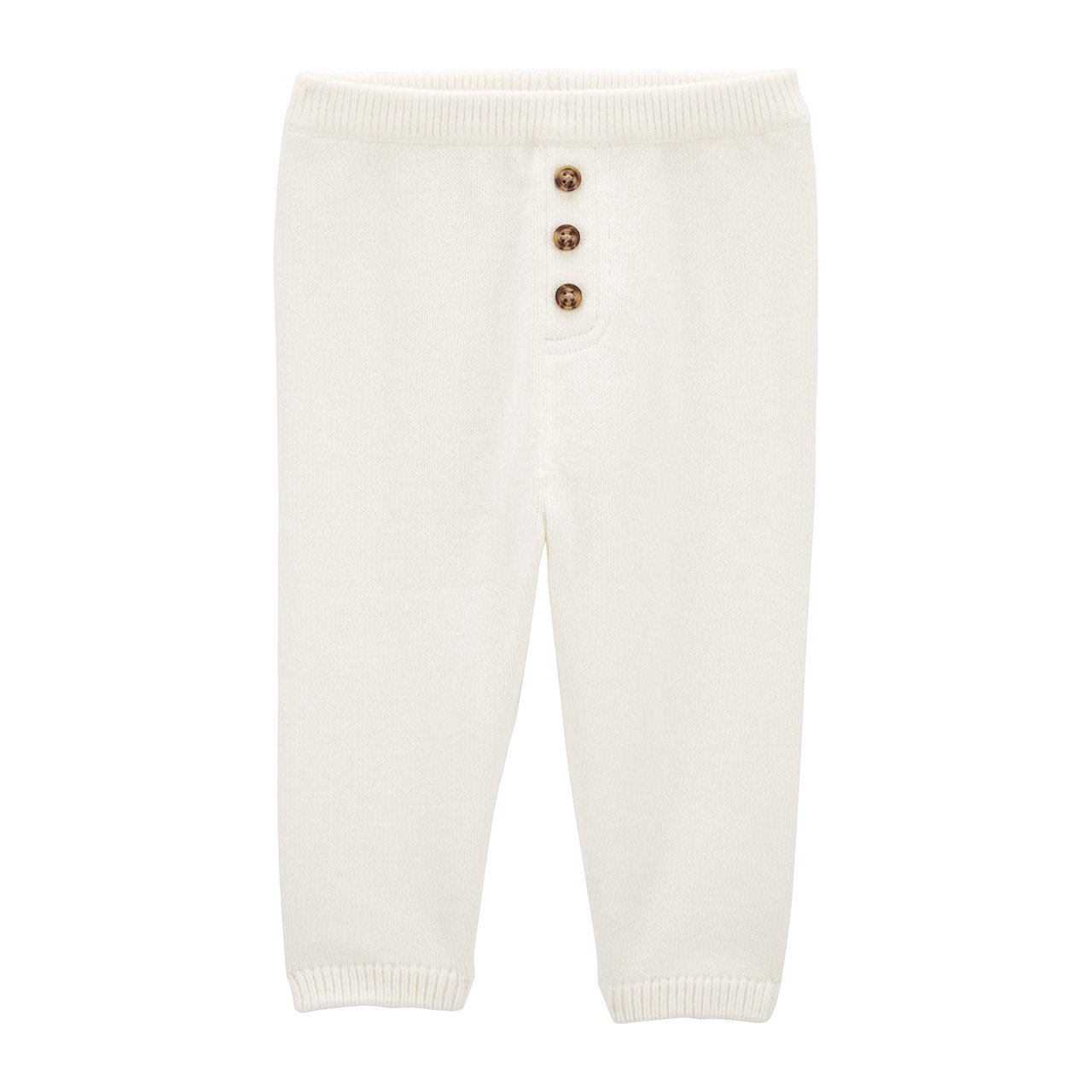 A pair of white leggings for babies.