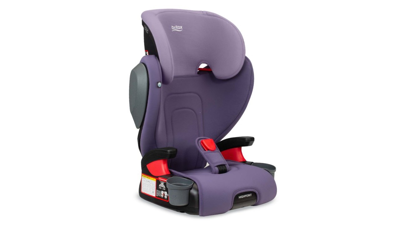 Britax HighPoint 2-stage Belt-Positioning Booster Seat in Purple Ombre