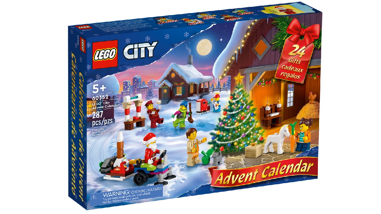 advent calendar from popular city line of lego