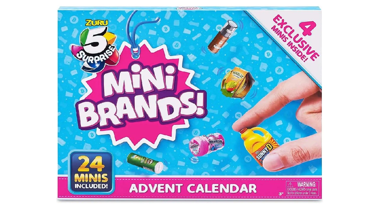 mini brands-themed advent calendar